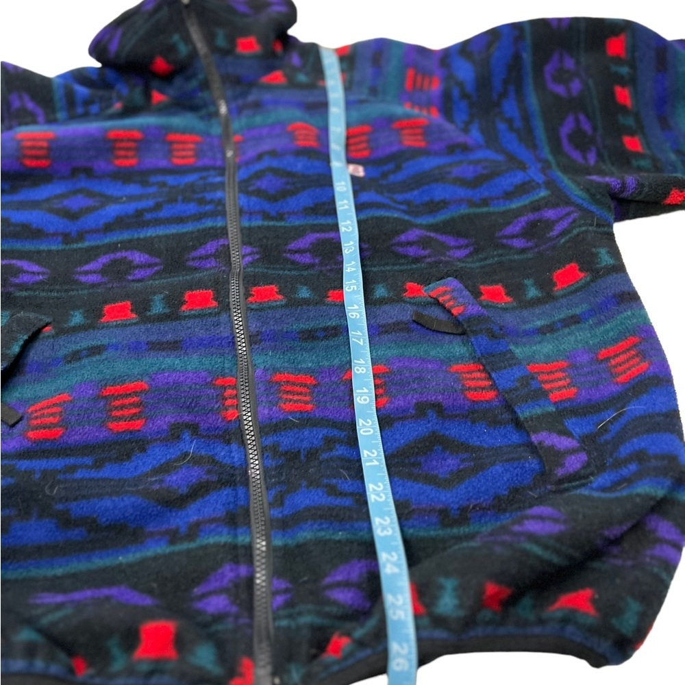 Cb Sports Aztec Fleece Full Zip Up Multi Color Southwest Lined - Picture 7 of 14
